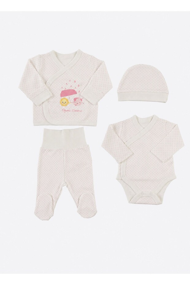 Organik New Dreams Premature 4-Piece Hospital Discharge Set Pink