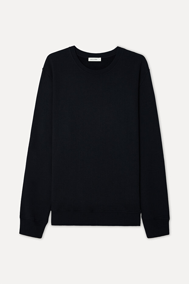 Men's Black Crew Neck Sweatshirt