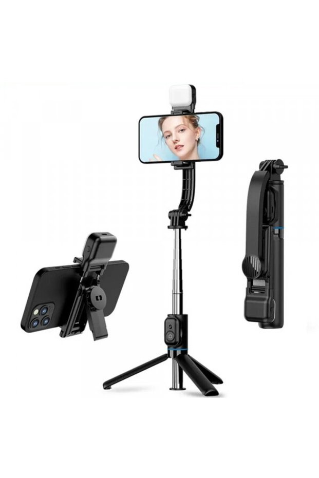 Selfie Stick Bluetooth C01s, Universal, Negru