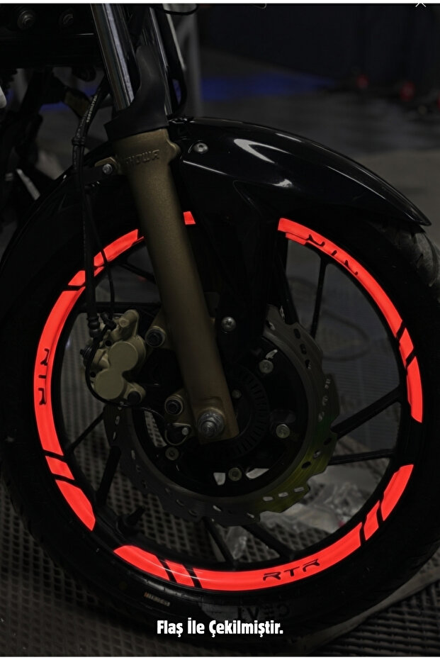 Reflective Wheel Rim Stripe Sticker Set (12 Pieces) for Tvs Apache Rtr
