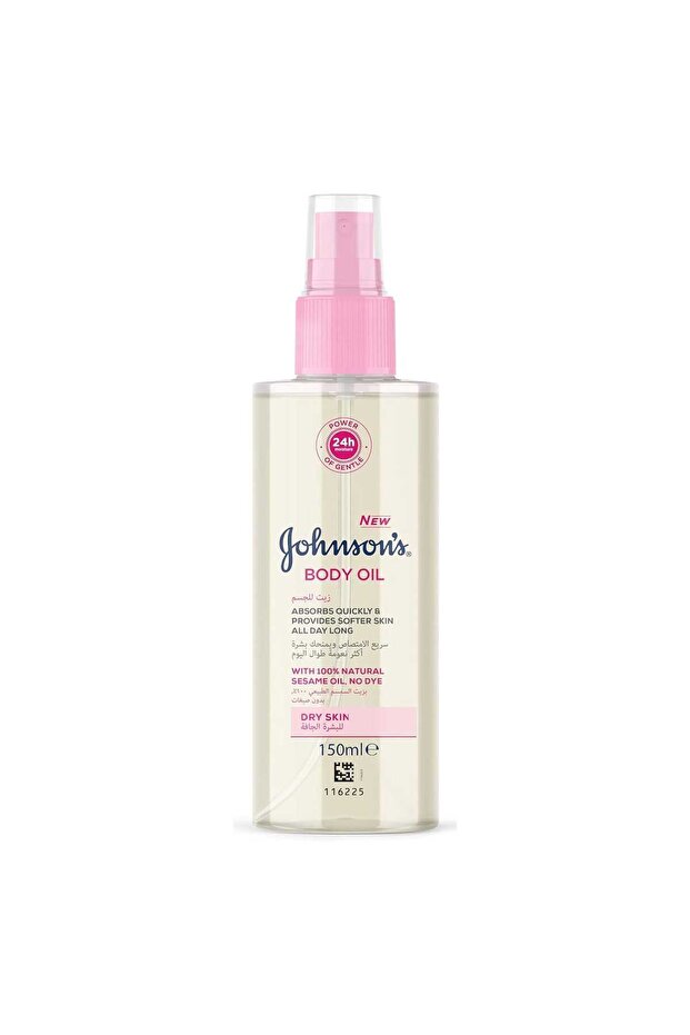 Johnson's Body Oil Spray with Natural Sesame Oil 150 ml