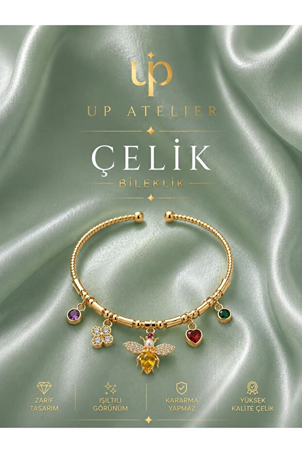 Zircon Stone Bee Themed Bracelet