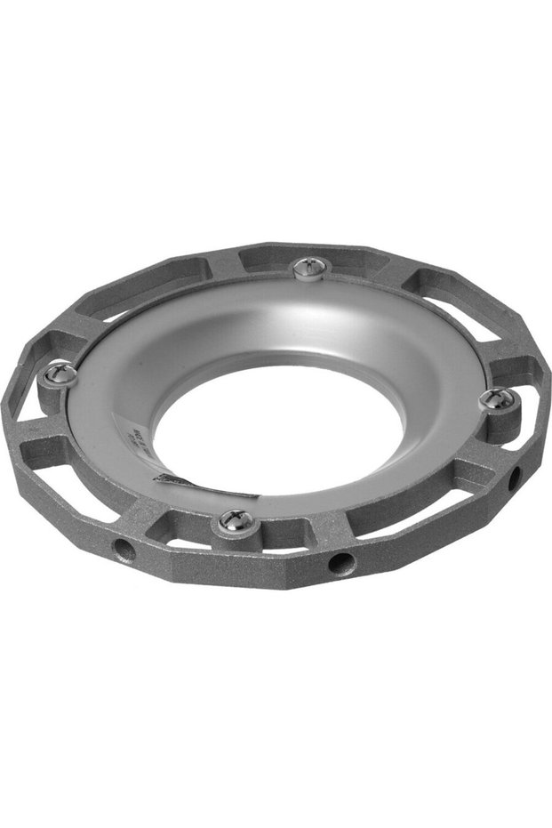 Universal softbox mounting ring adapter for alienbees, 144mm, silver