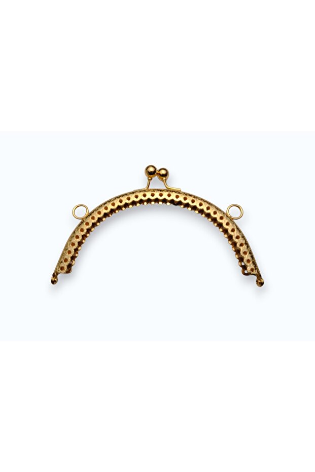 Gold Color Metal Oval Bag and Wallet Clip 14 cm – Premium Sewing and Handmade Bag Accessory