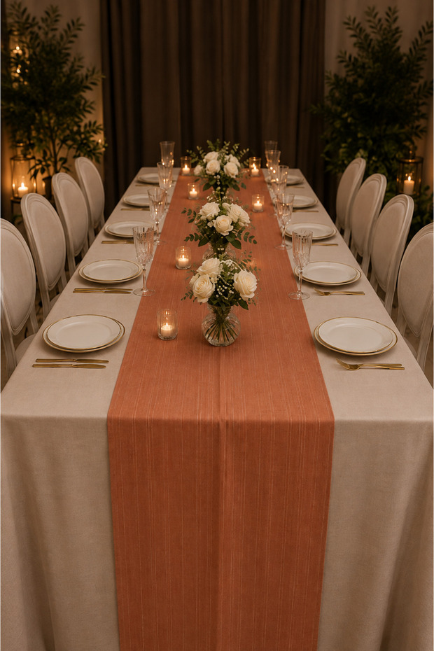 Chiffon Runner, Special Occasion, Celebration, Organization Tablecloth 75*190 cm (1 Piece)