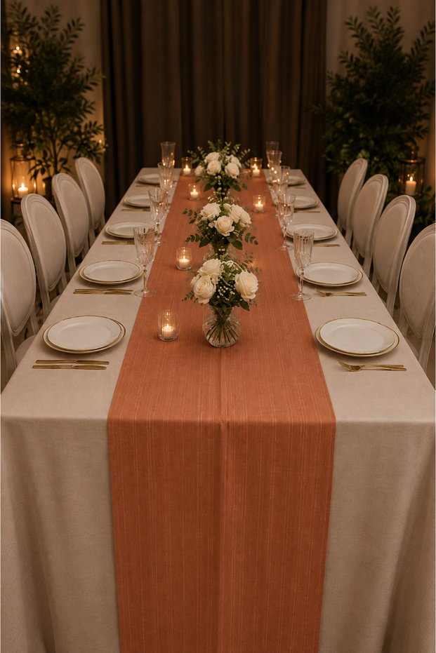 Chiffon Runner, Special Occasion, Celebration, Organization Tablecloth 75*190 cm (10 Pcs)