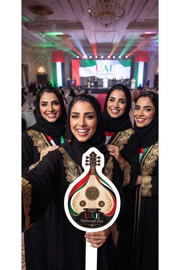 UAE National Day 2026 Traditional Oud Photo Prop – 5mm Foam Board