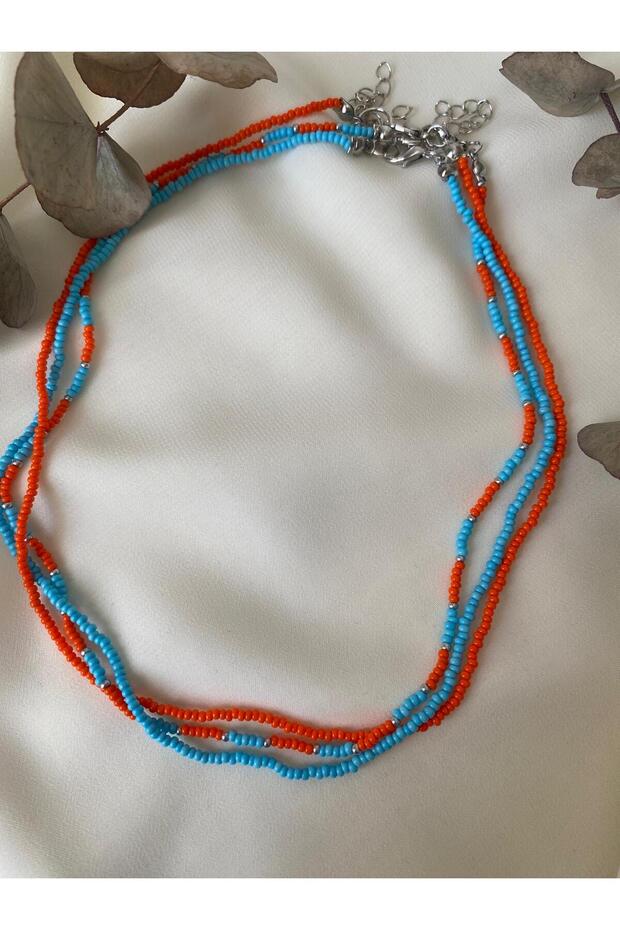 Minimal Design Sand Bead 3-Piece Necklace Set