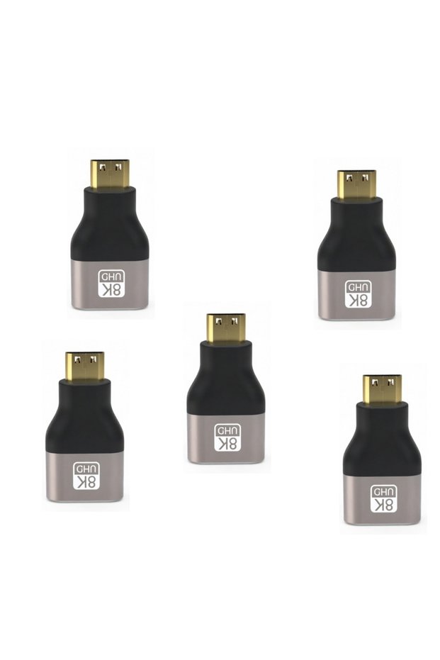 5pcs Mini HDMI-Compatible Male to Female Adapter Converter 1080P 2K 4K Video Cable for Mini PC HDTV