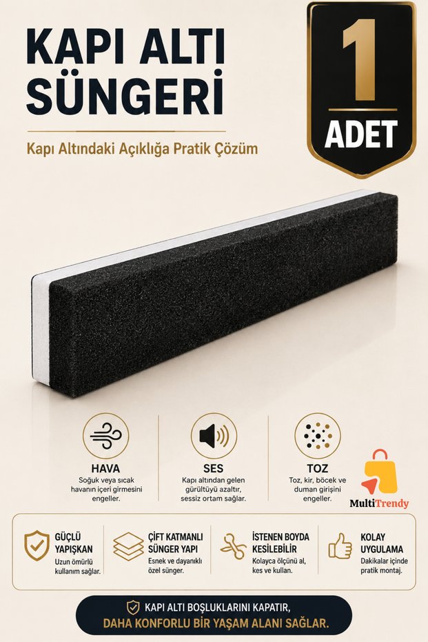 1 Piece under Door Windstopper 90 cm Adhesive Thermal Insulation Sponge Cold Dust Sound Blocker Threshold Sponge