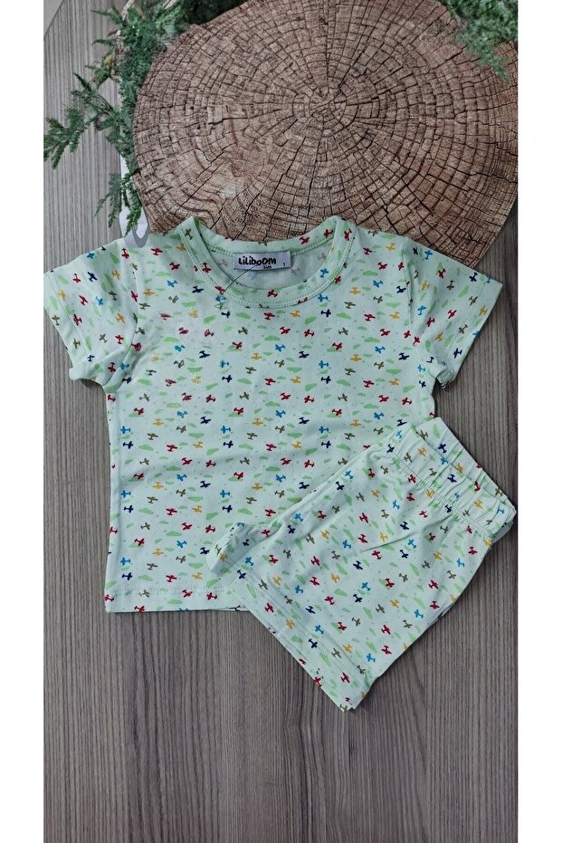 Cotton T-Shirt Shorts Two-Piece Set