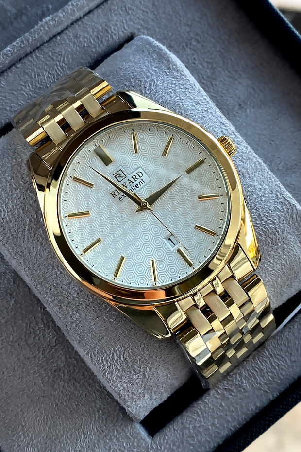 Original Men's Wristwatch Waterproof Steel Band Gift with Box