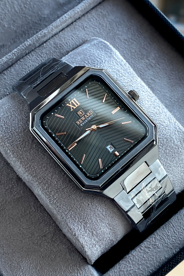 Original Men's Wristwatch Waterproof Steel Band Gift with Box