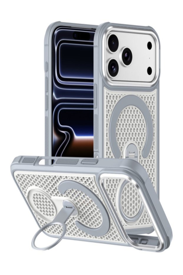 MeshMag » iPhone 17 Pro - Husa Mesh, MagSafe, KickStand Ring |