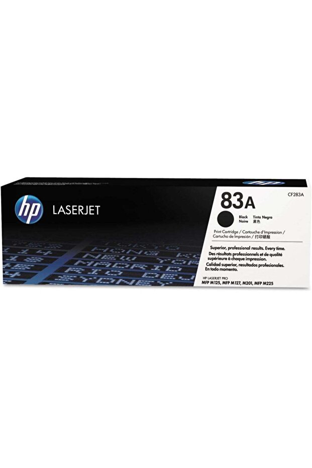 83A Black Original Laser Toner Cartridge | CF283A | Compatible with LaserJet Pro M125, M127 & M201 Series Printers | High Quality Sharp Black Prints