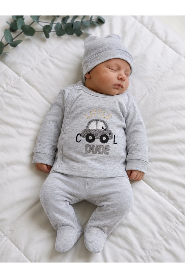 100% Cotton 0-3 Months Newborn Baby Hospital Release Set of 3