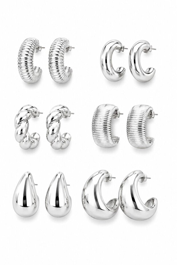 Multiple (6-Piece) Earring Set