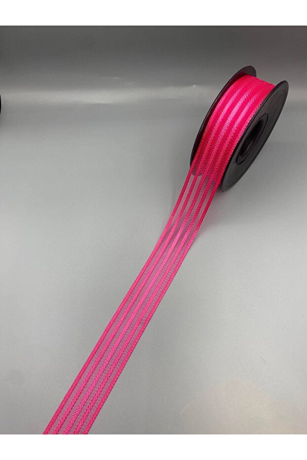 2.5 cm Fuchsia Chiffon Ribbon 9 Meters – Decorative Ribbon for Embellishments and Gift Wrapping