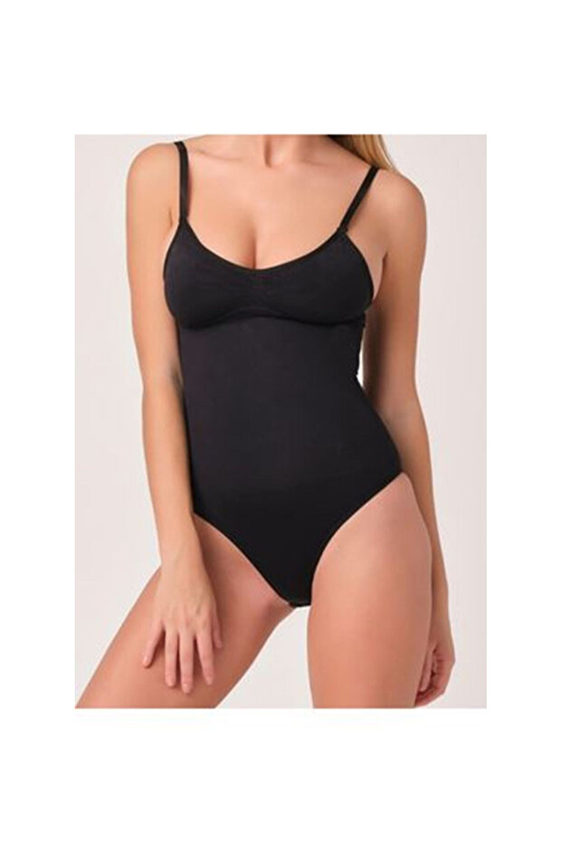 Black Seamless Corset with Hooks