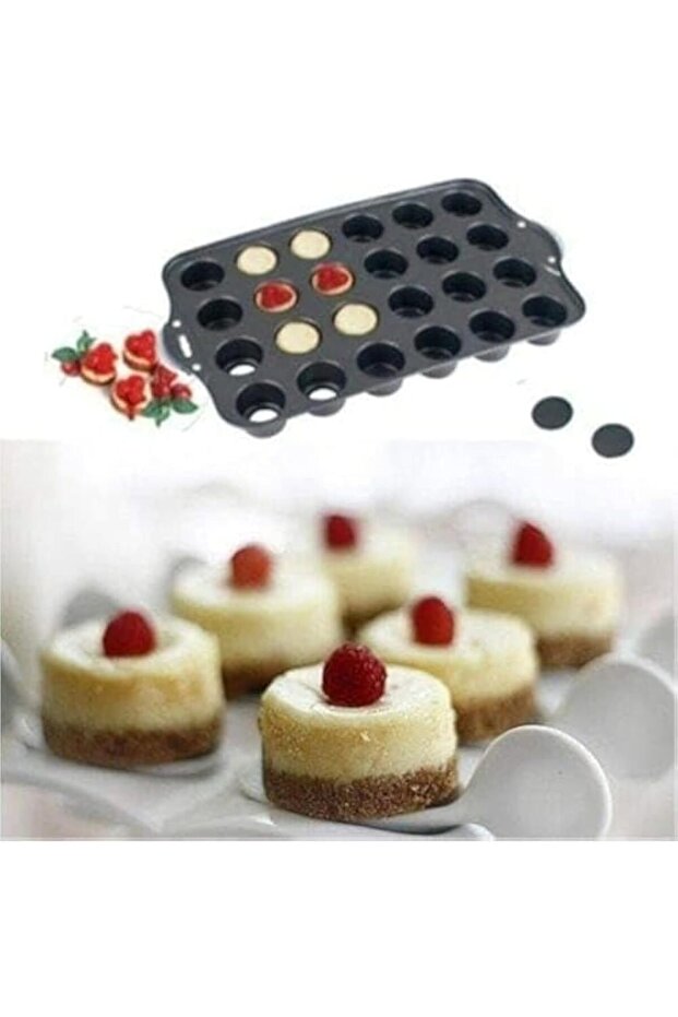 Nonstick Mini Cheesecake Pan (24), black