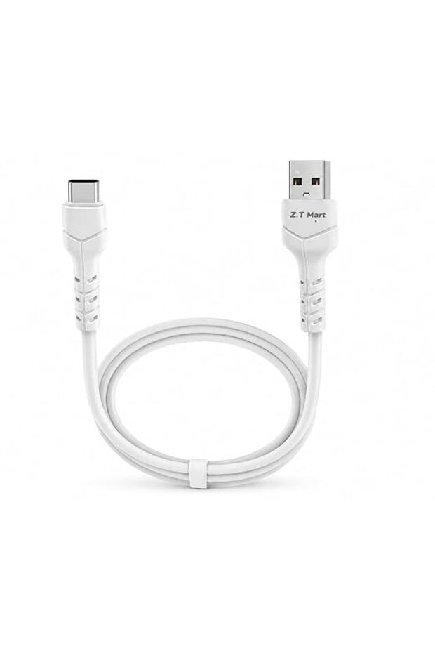 كيبل شحن سريع USB نوع ايه الى USB-C بطول 2 متر، كيبل شحن USB 3.0 نوع C مع نقل بيانات 5 جيجابايت في ا