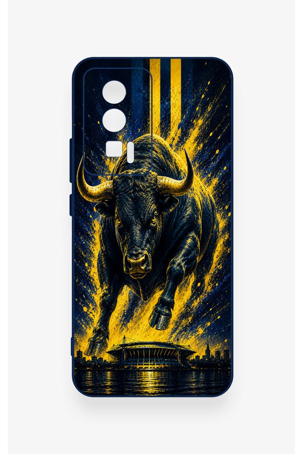 Poco F5 Pro Compatible Kadiköy Bull Patterned Silicone Case