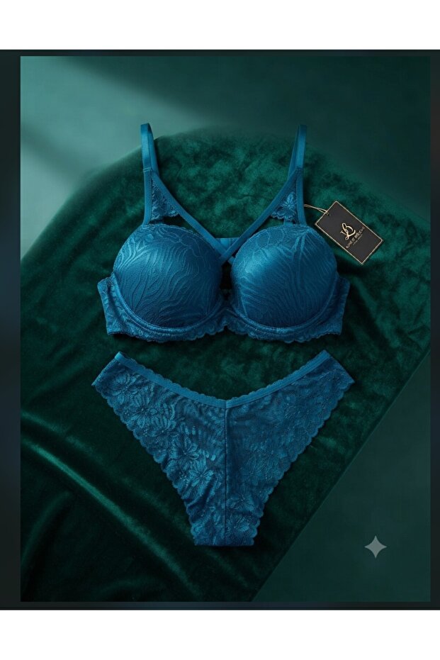 Padded Butterfly Style Bra Set