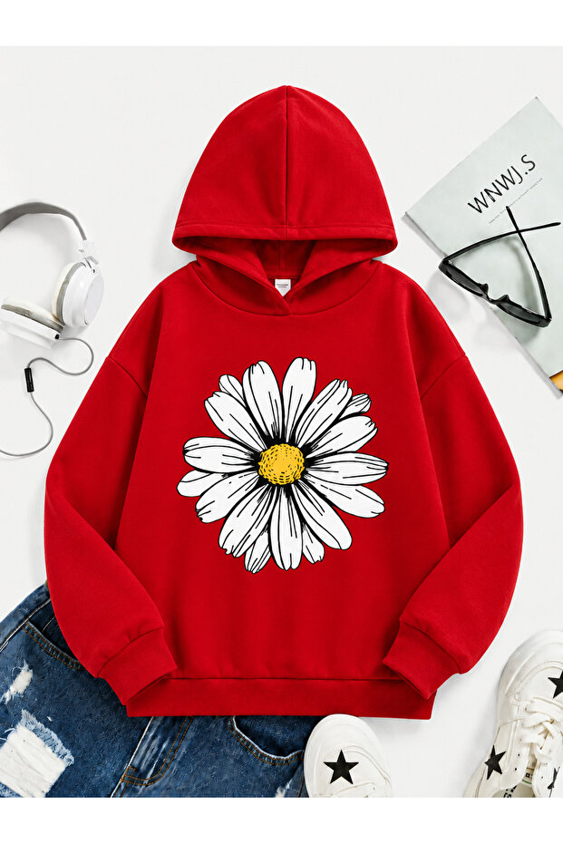 Children's Hooded Printed Sweatshirt