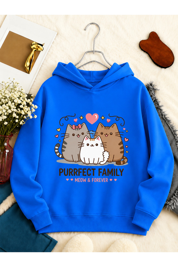 Children's Hooded Printed Sweatshirt
