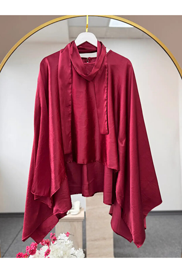 Tesettür Satin Cape