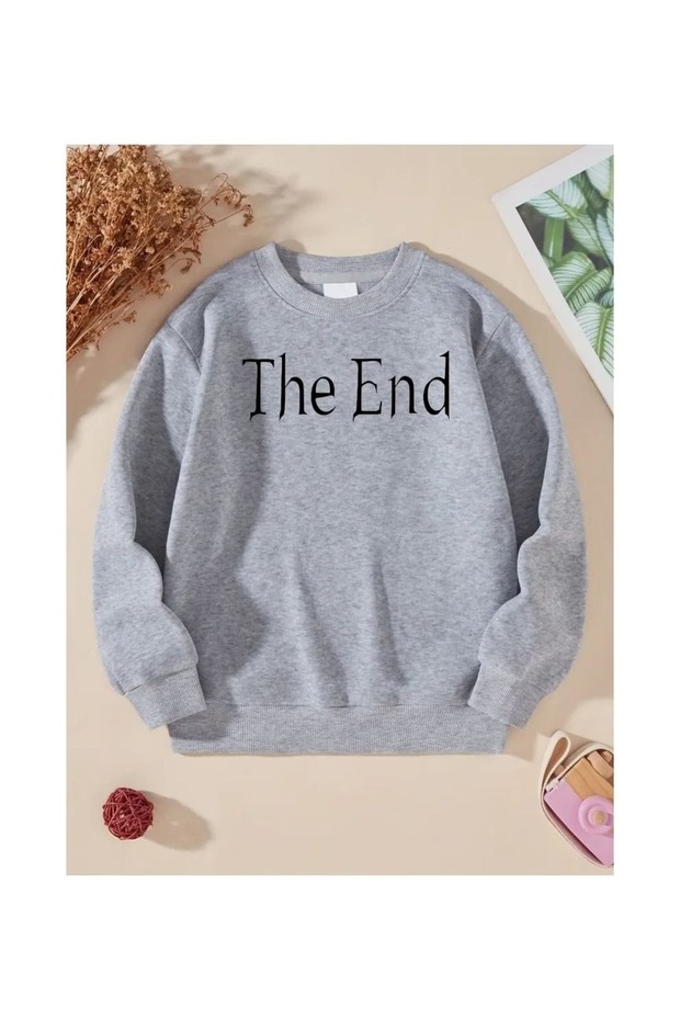The End Printed Crewneck Sweatshirt