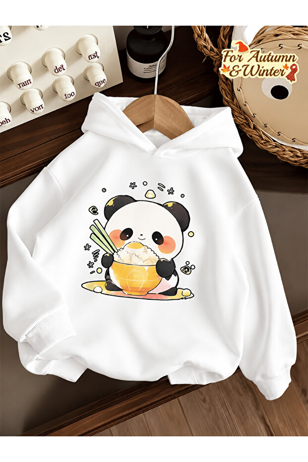 Children's Hooded Printed Sweatshirt