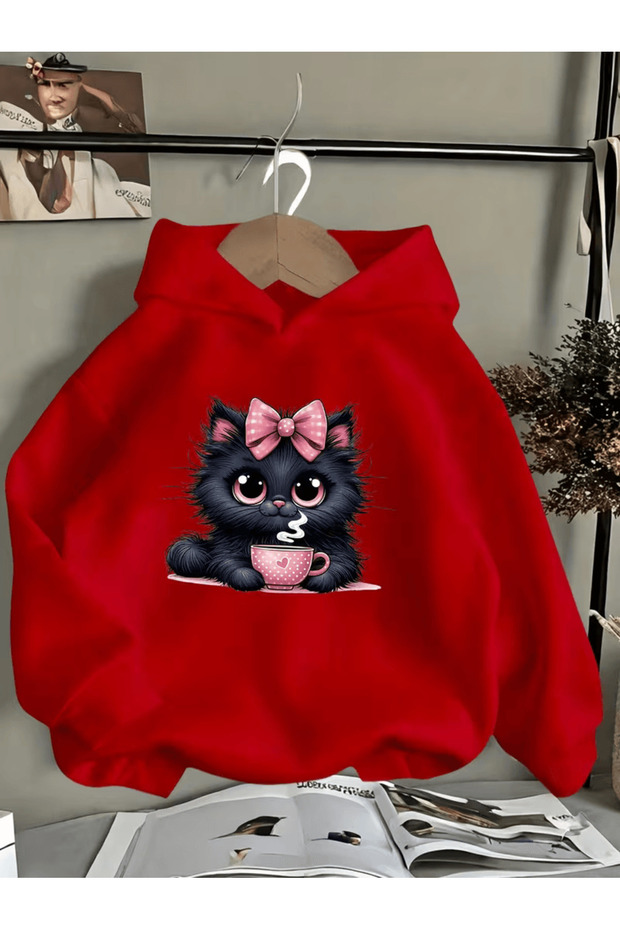 Children's Hooded Printed Sweatshirt