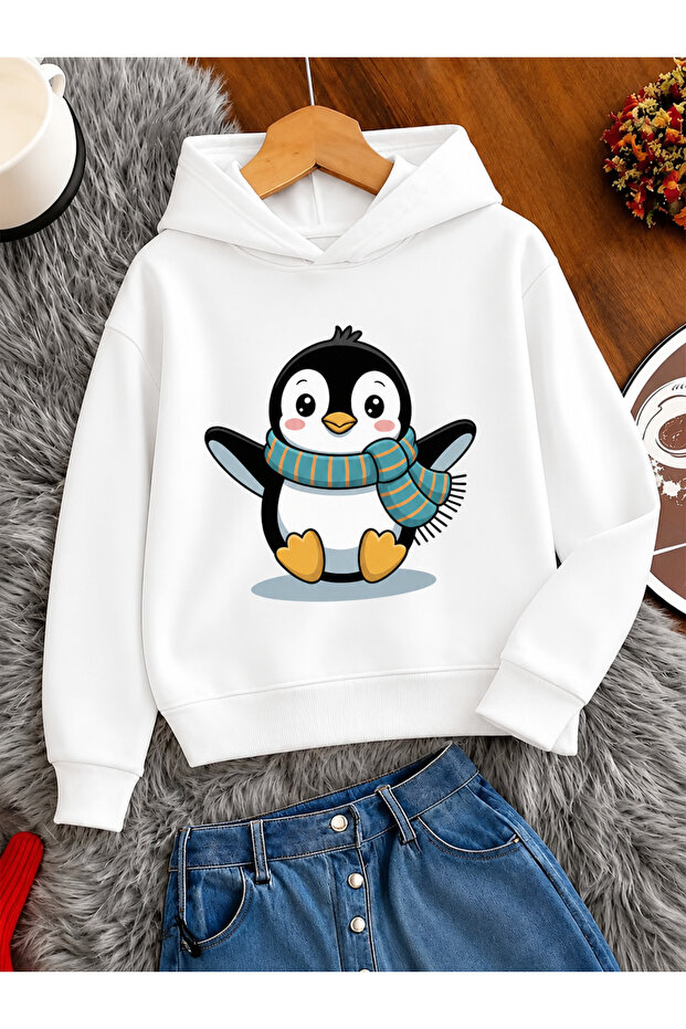 Children's Hooded Printed Sweatshirt