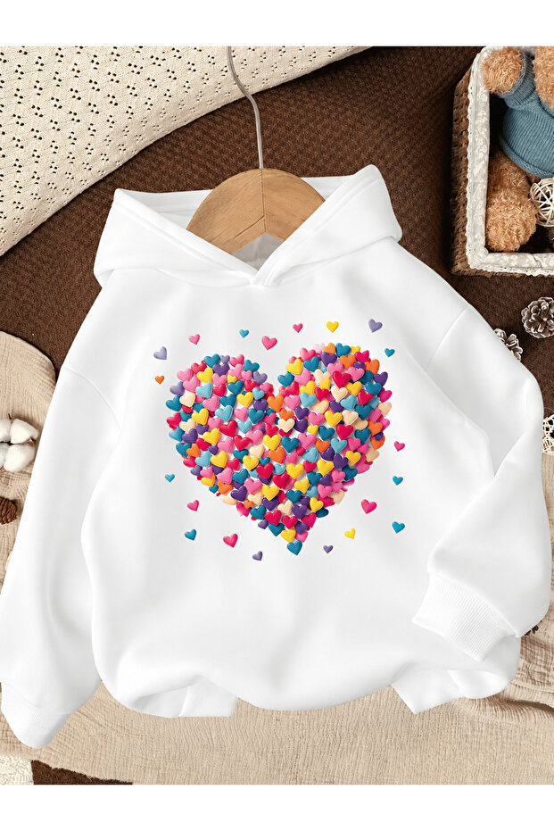 Children's Hooded Printed Sweatshirt