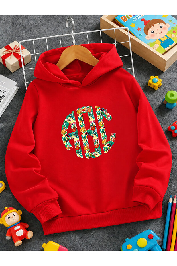 Children's Hooded Printed Sweatshirt