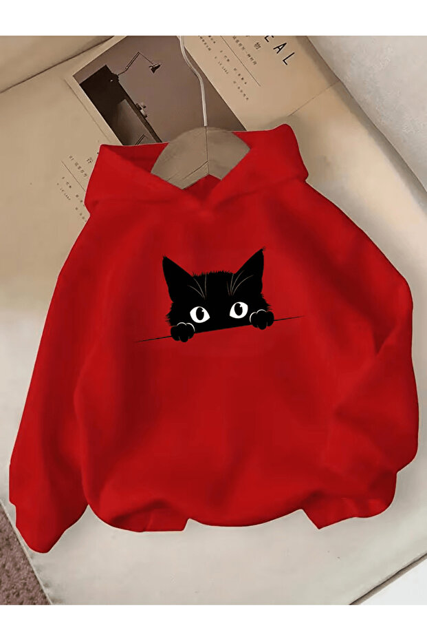 Children's Hooded Printed Sweatshirt