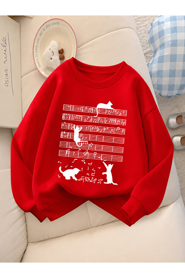 Children's Crew Neck Printed Sweatshirt