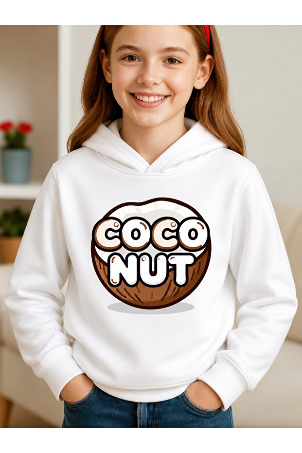 Children's Hooded Printed Sweatshirt