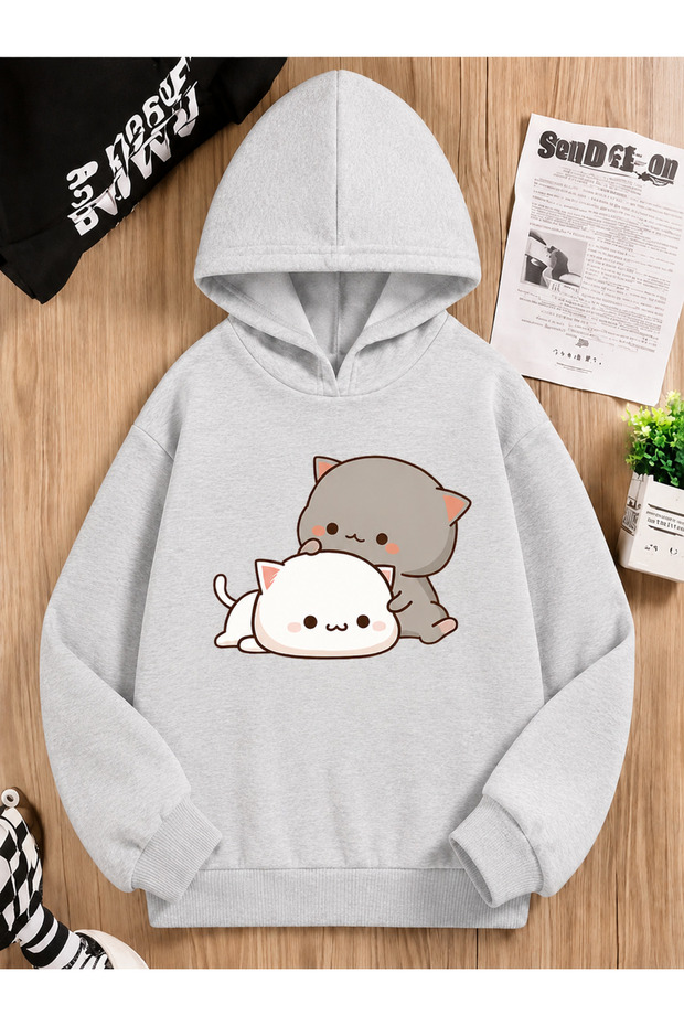 Children's Hooded Printed Sweatshirt