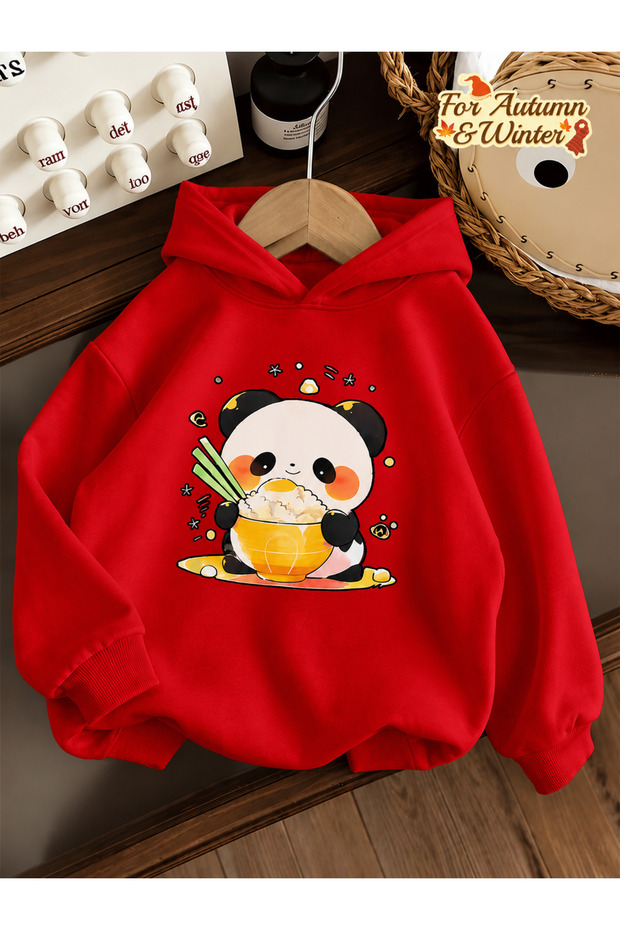 Children's Hooded Printed Sweatshirt