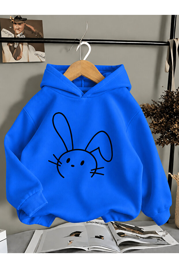 Children's Hooded Printed Sweatshirt