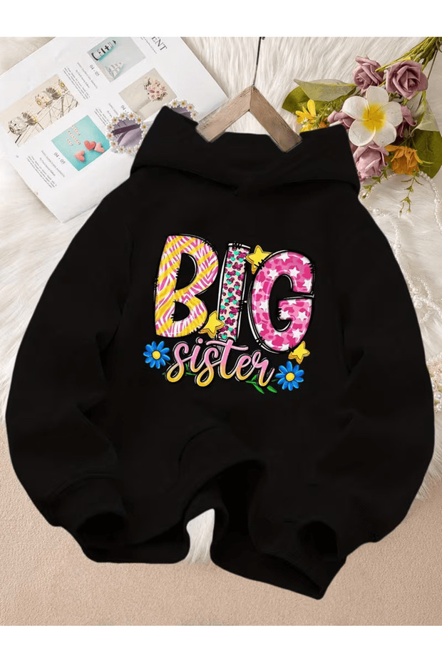 Children's Hooded Printed Sweatshirt