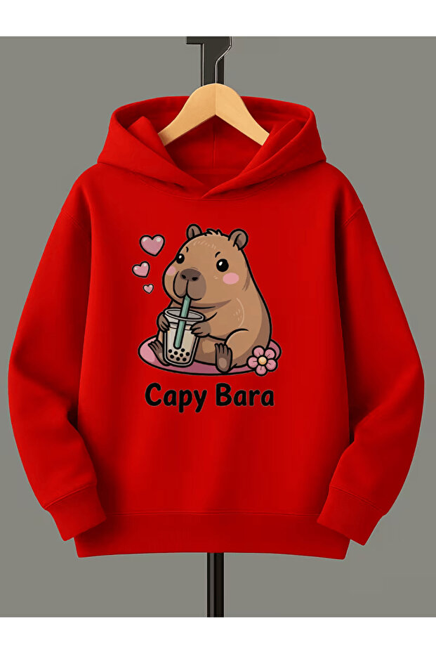 Children's Hooded Printed Sweatshirt
