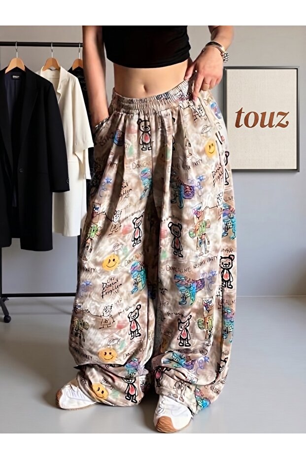 Cartoon Design Unisex Baggy Tracksuit