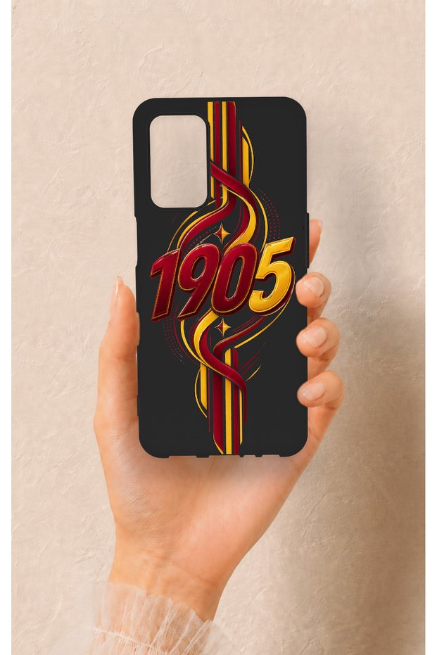 Oppo A55 Compatible Yellow Red Ivy Patterned Silicone Case
