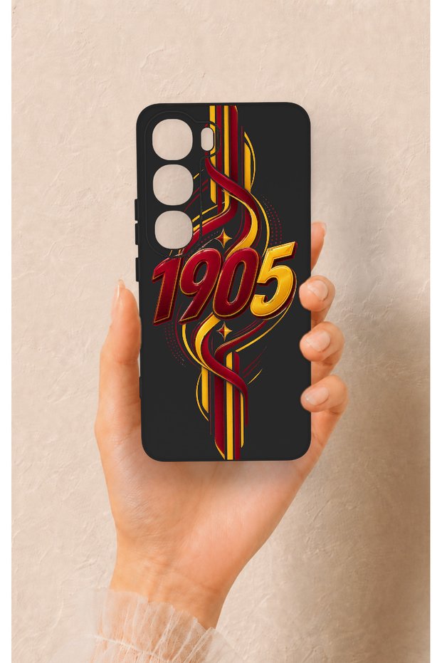 Vivo V40 Lite 5g Compatible Yellow Red Ivy Patterned Patterned Silicone Case