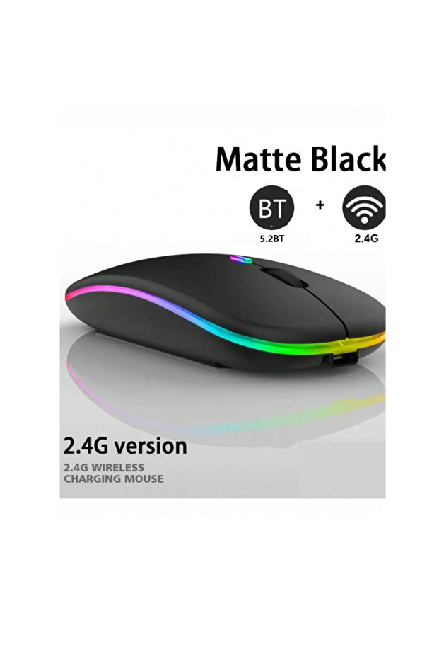 Smart Rechargeable Wireless Mouse Backlit Bluetooth+Wireless Dual Mode Mouse for Computer Laptop Gaming