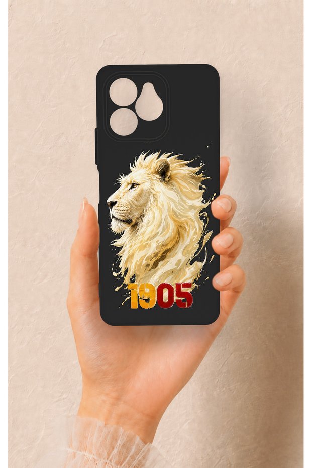 Omix X6 Compatible Yellow Red 1905 Lion Patterned Silicone Case