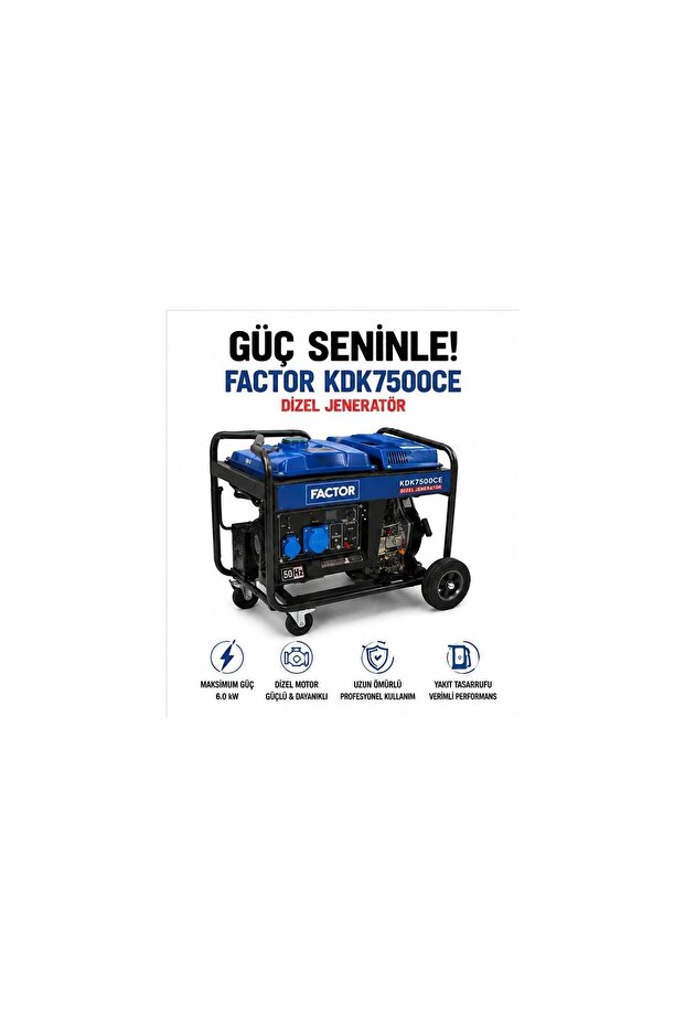FACTÖR KDK7500CE DİZEL JENARATÖR